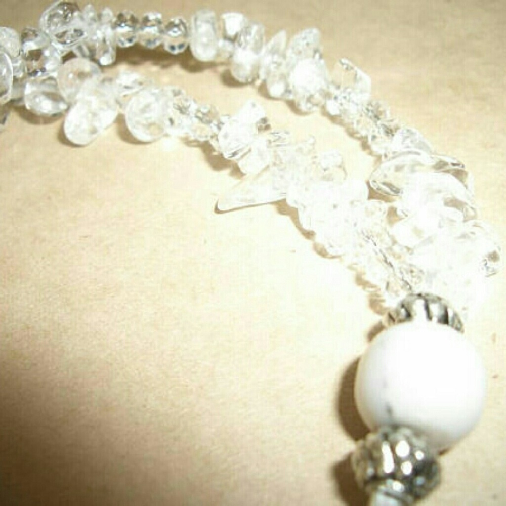 Crystal Stone Ladies Bracelet/Natural Quartz Stone - Picture 5 of 5